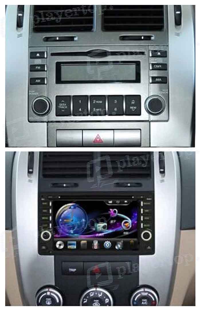 Montage autoradio Kia cerato 2004 2008